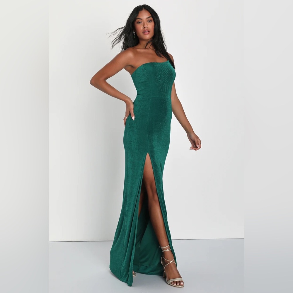 Lulu’s Desirable Charm Emerald Green One-Shoulder Maxi Dress Keeper of my Heart